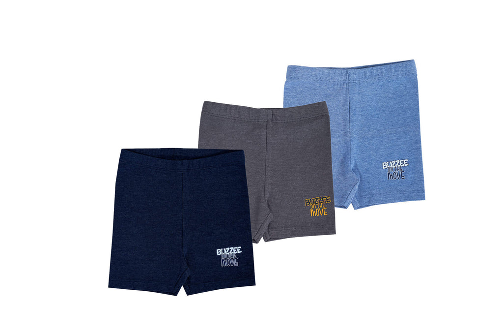 Shorts-NavyMelange3,Newborn Baby clothes, shorts for Babies,shorts for Newborns, Buzzee babies, Baby dress