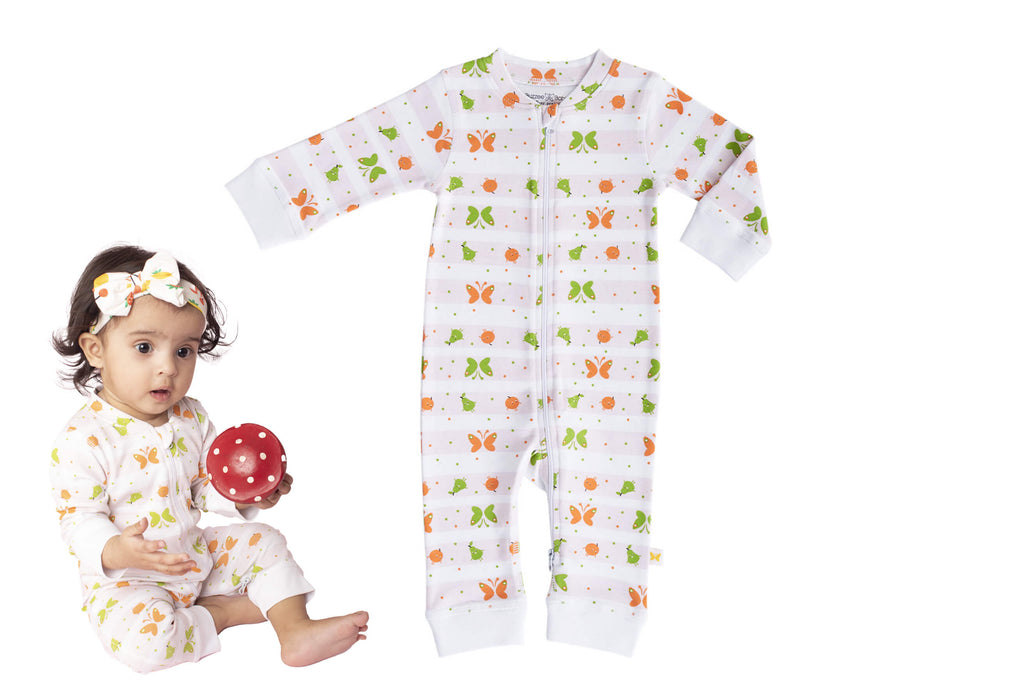 SleeperSuit-OrangeYellowAOP1,Newborn Baby clothes, nightwear for Babies,sleepsuit for Newborns, Buzzee babies, Baby dress