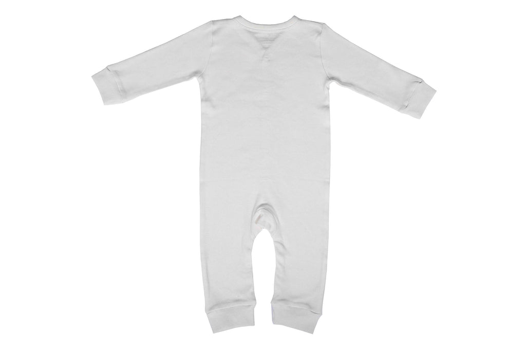 Sleepersuit-PearledIvory2,Newborn Baby clothes, nightwear for Babies,sleepsuit for Newborns, Buzzee babies, Baby dress