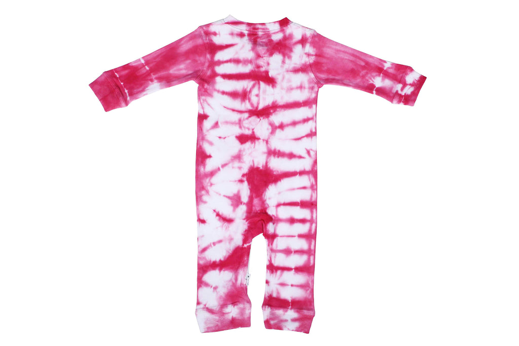 Sleepersuit-ShiboriPinkTieDye2,Newborn Baby clothes, nightwear for Babies,sleepsuit for Newborns, Buzzee babies, Baby dress