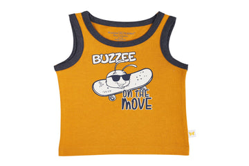 TanktopBZBTT0002-Yellow1, Buzzee Babies, Newborn baby clothes, Baby dress, infant dress