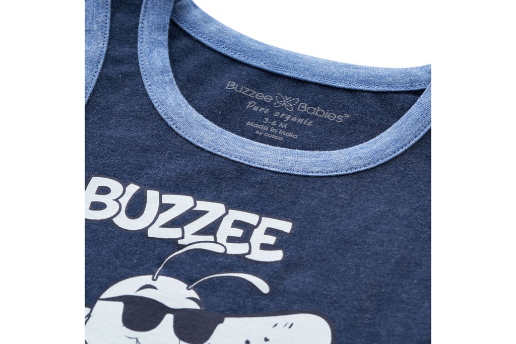 TanktopNVYMEL3, Buzzee Babies, Newborn baby clothes, Baby dress, infant dress