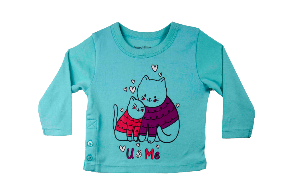 Tshirt - Aqua Splash, Buzzee Babies, Newborn baby clothes, Baby dress, infant dress