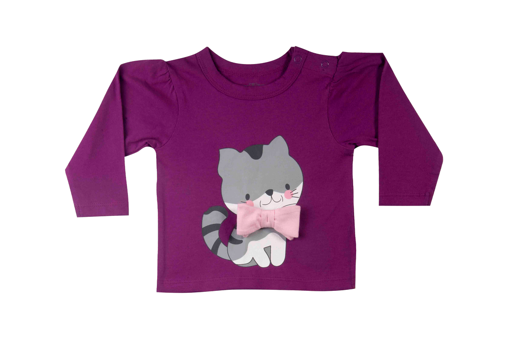 Tshirt - Grape Purple, Buzzee Babies, Newborn baby clothes, Baby dress, infant dress