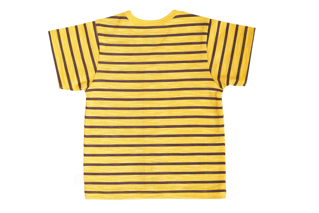T-Shirt - Yellow Stripe Buzzee Babies