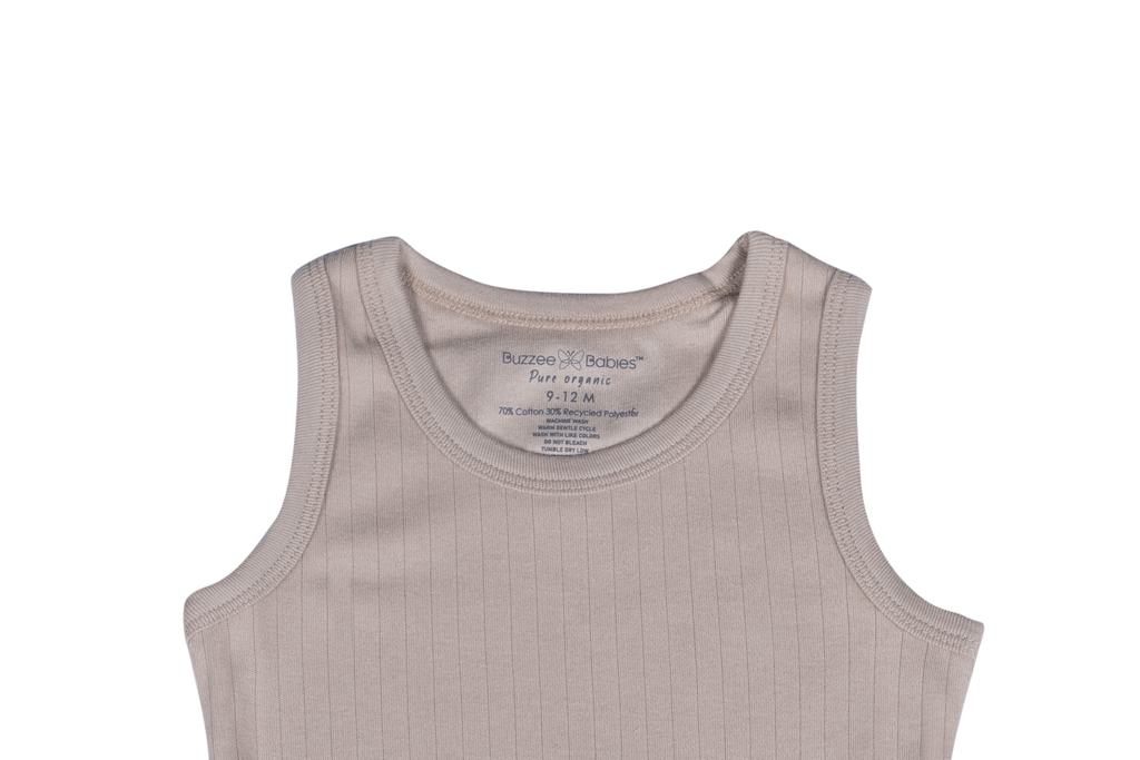 VestBEIGE4, Buzzee Babies, Newborn baby clothes, Baby dress, infant dress