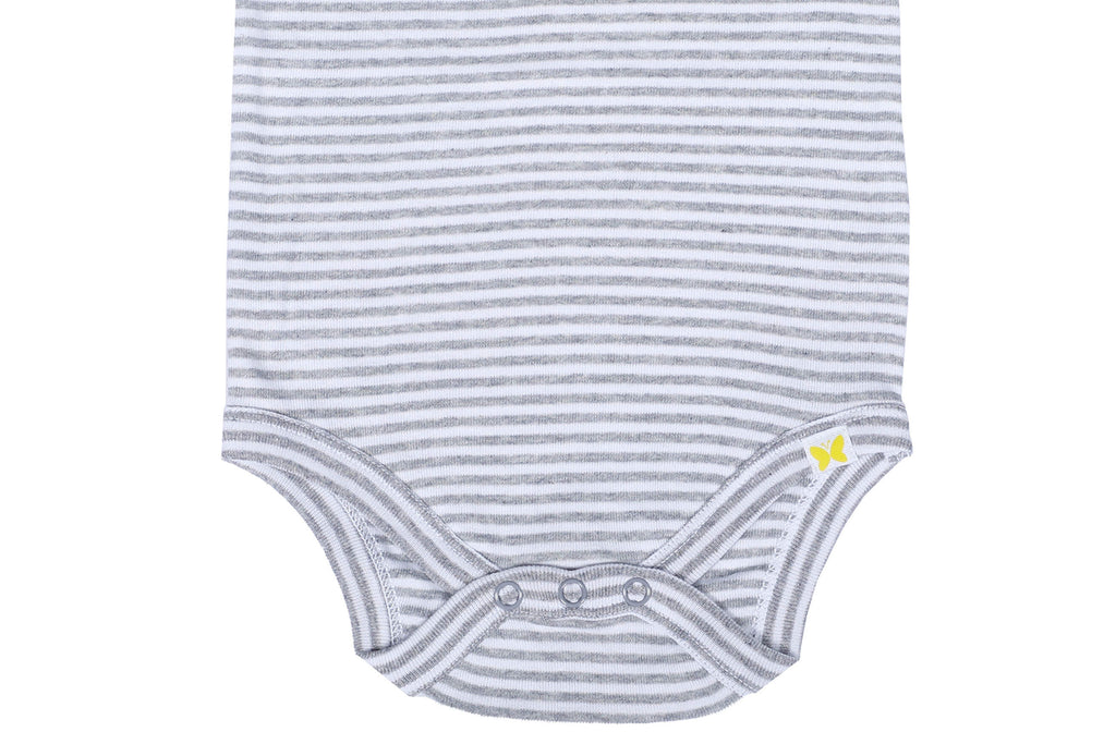 Bodysuit WHITEGREYSTRP3,Newborn baby Clothes,Bodysuit for Newborns,Buzzee Babies
