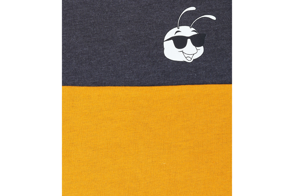 T-Shirt - Charcoal Mustard, Buzzee Babies, Newborn baby clothes, Baby dress, infant dress