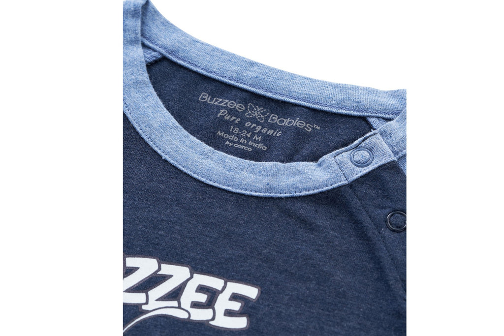 tshritNVY_BLU1-3, Buzzee Babies, Newborn baby clothes, Baby dress, infant dress