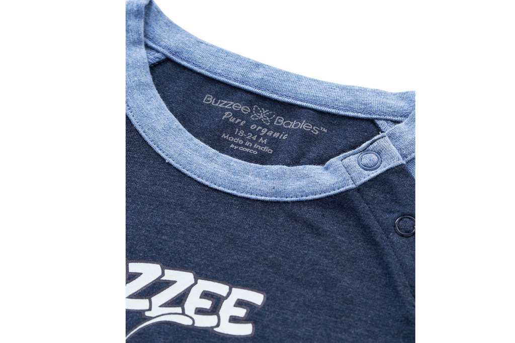 tshritNVY_BLU1-3, Buzzee Babies, Newborn baby clothes, Baby dress, infant dress